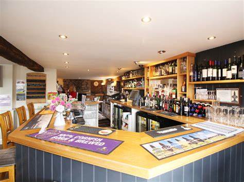The bar area of the globe inn